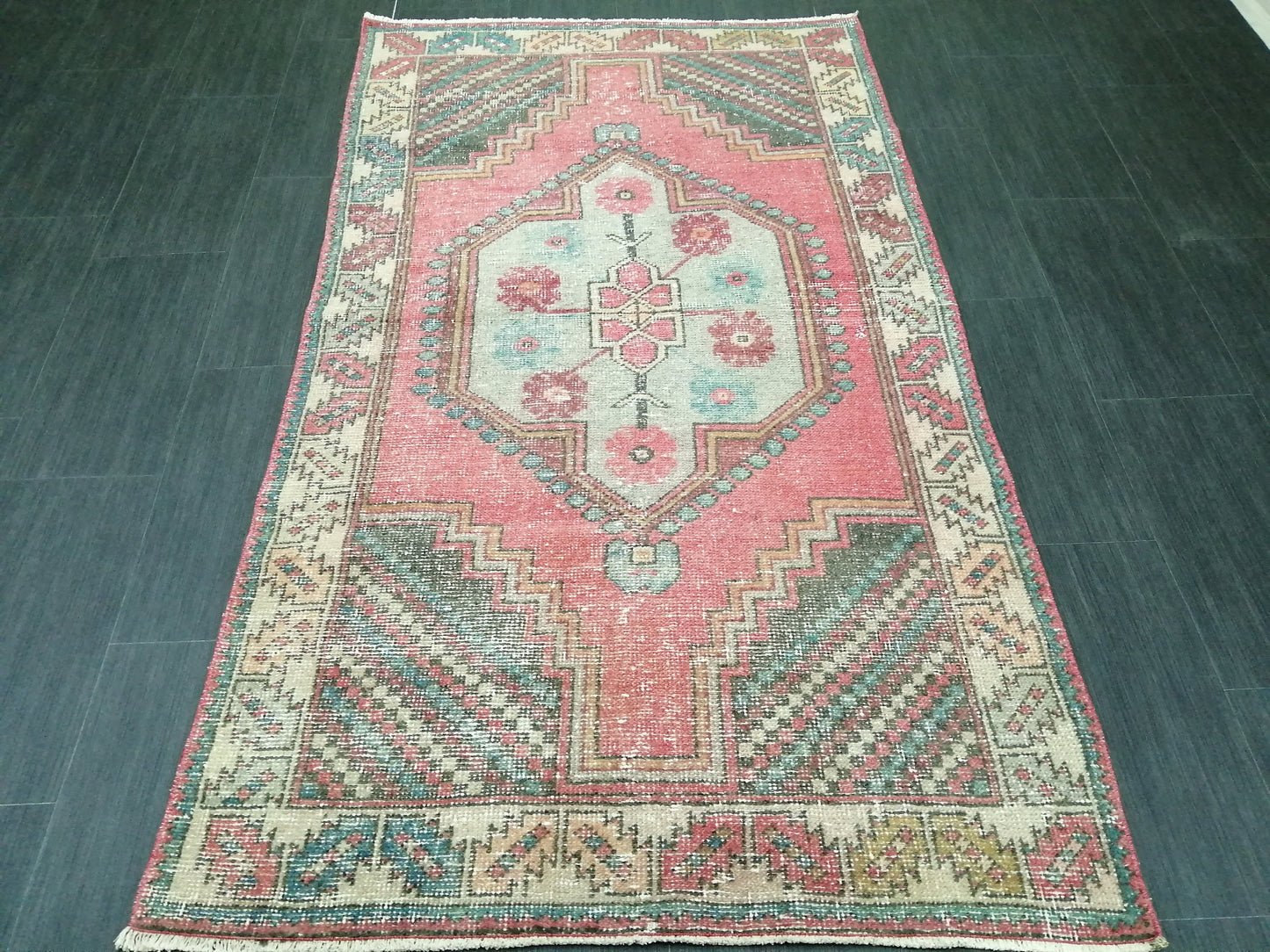 6.4 x 3.6 Rugs, Hand Made Rug, Oushak Rug, Rustic Rug, Bohemian Rug, Rug Runner, Turkish Rug, Farmhouse Rug, Vintage Rug, Wool rug