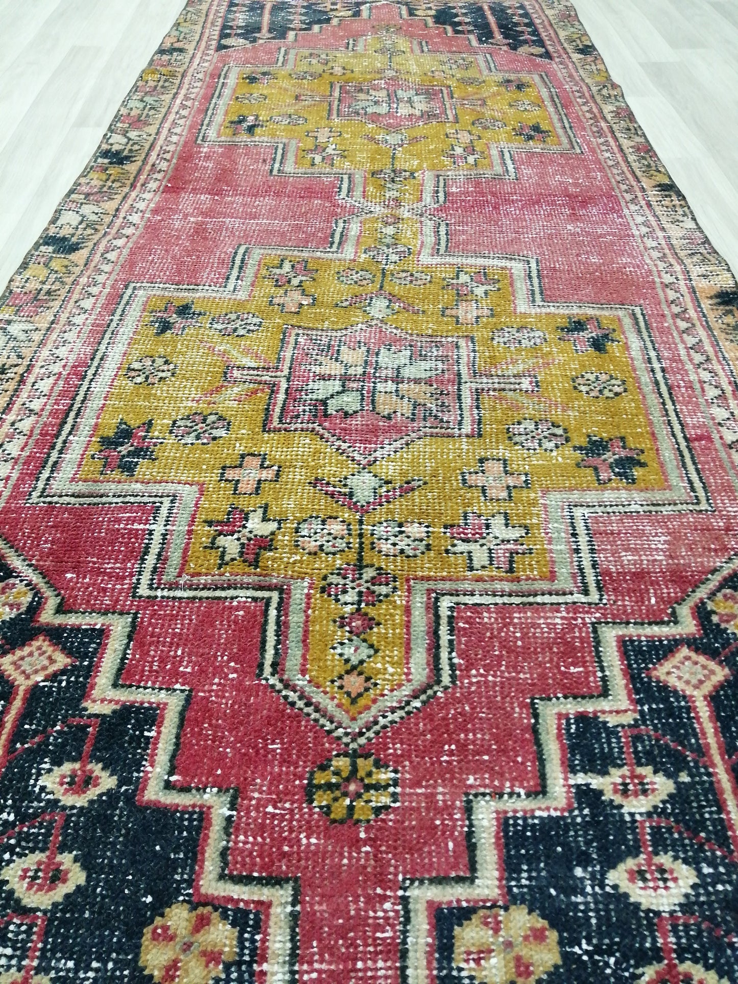 8.3 X 3.3 Rugs, Hand Made Rug, Oushak Rug, Rustic Rug, Bohemian Rug, Rug Runner, Turkish Rug, Farmhouse Rug, Vintage Rug, Wool rug