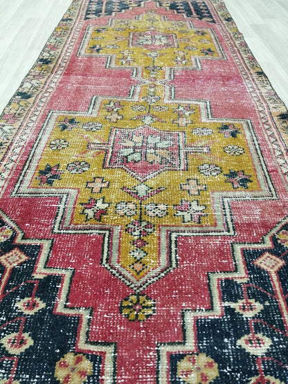 8.3 X 3.3 Rugs, Hand Made Rug, Oushak Rug, Rustic Rug, Bohemian Rug, Rug Runner, Turkish Rug, Farmhouse Rug, Vintage Rug, Wool rug