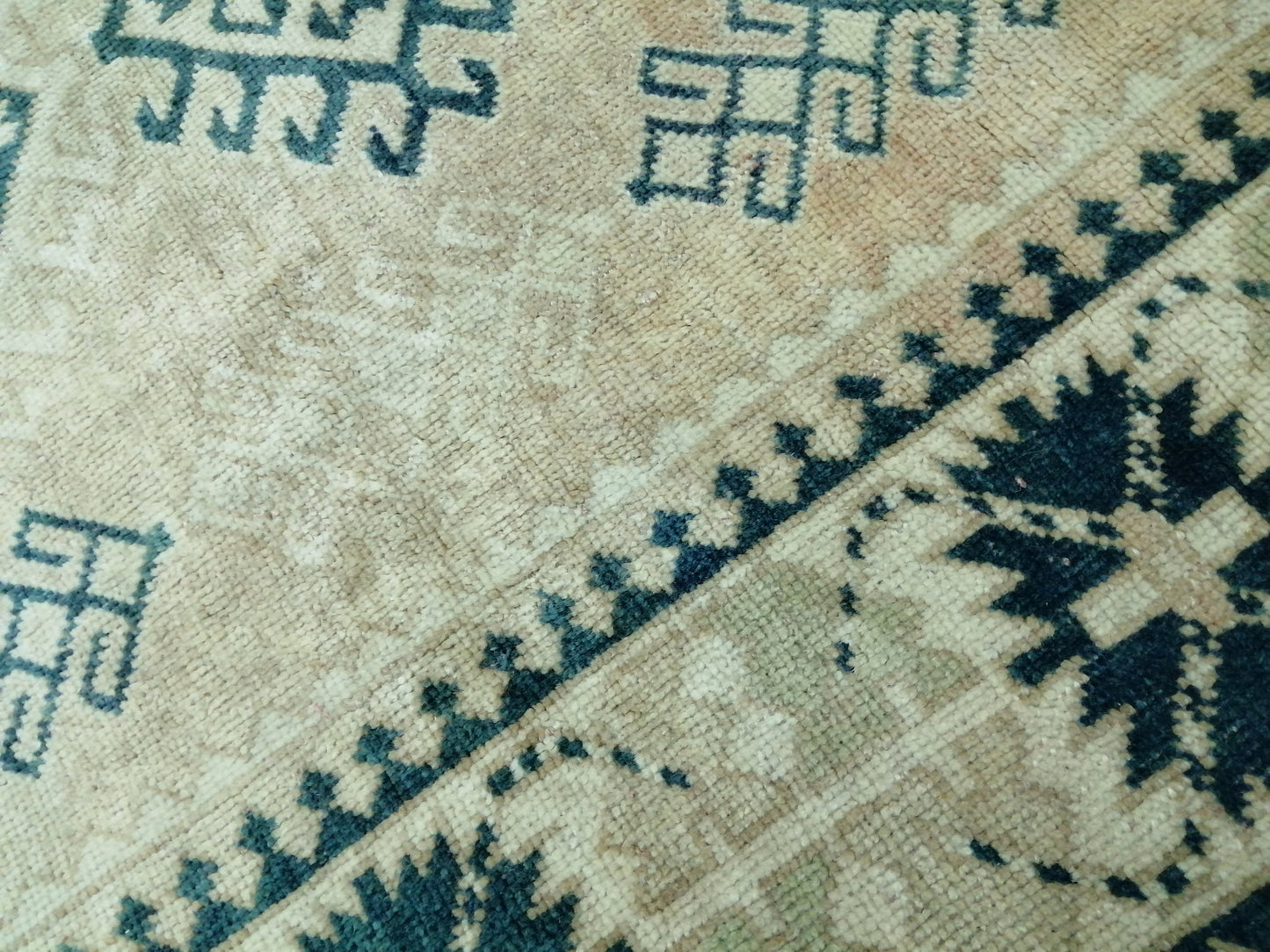 4.6 X 7.2 OUSHAK Wool Rug Hand Made Rugs Vintage Turkish Rug