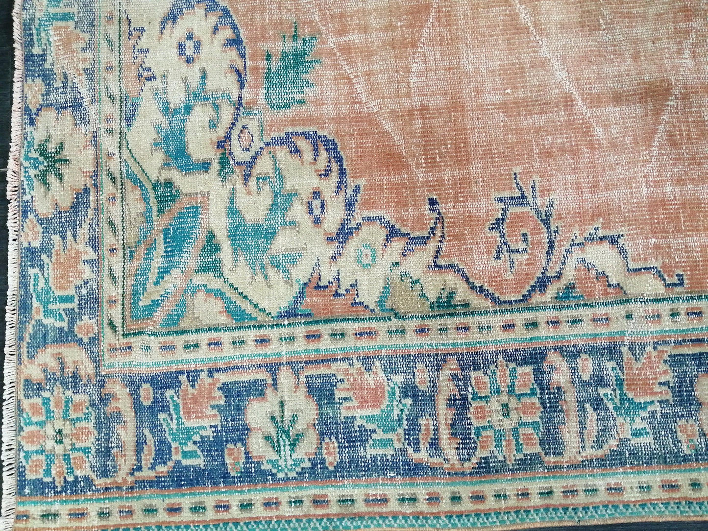 9.7 X 6.8 LARGE Rugs, Hand Made Rug, Oushak Rug, Rustic Rug, Bohemian Rug, Rug Runner, Turkish Rug, Farmhouse Rug, Vintage Rug, Wool rug