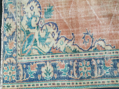 9.7 X 6.8 LARGE Rugs, Hand Made Rug, Oushak Rug, Rustic Rug, Bohemian Rug, Rug Runner, Turkish Rug, Farmhouse Rug, Vintage Rug, Wool rug