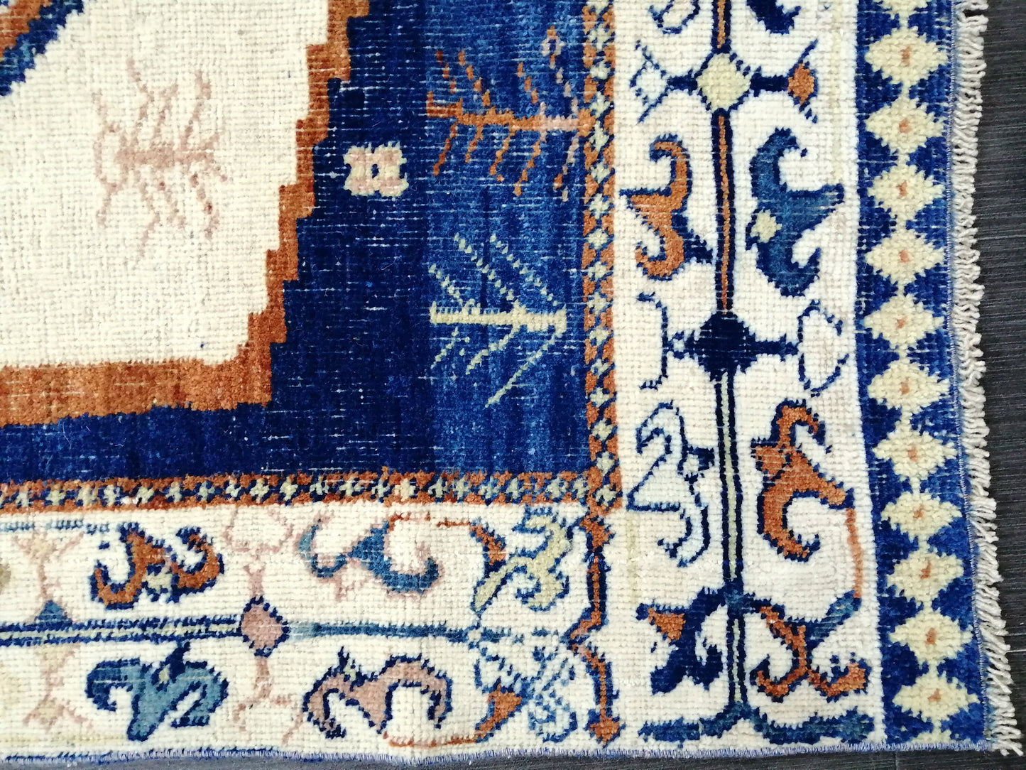 4.7 X 3.7 OUSHAK RUG TURKISH Oushak Rug Vintage Oushak Runner Rug Vintage Runner Rug Wool Oushak Rug Hand Made Rugs Vintage Turkish Rug