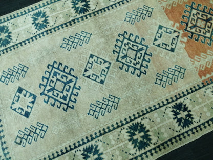 4.6 X 7.2 OUSHAK Wool Rug Hand Made Rugs Vintage Turkish Rug
