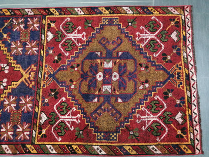 10.9 x 3.3 Oushak Runner Rug Turkish Runner Rug Vintage Runner Rug  Hallway Runner Rug Kitchen Runner Rug Wool Runner Rug Wool Oushak Rug