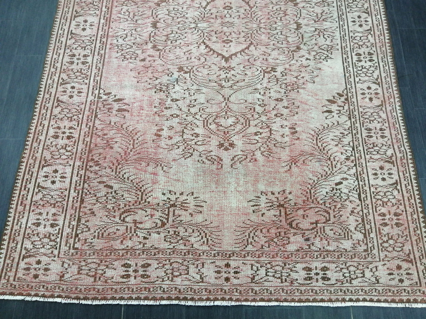 9.3 x 6.2 Large Rugs, Hand Made Rug, Oushak Rug, Rustic Rug, Light Green Rug, 9x6 Rug, Turkish Rug, Farmhouse Rug, Vintage Rug, Wool rug