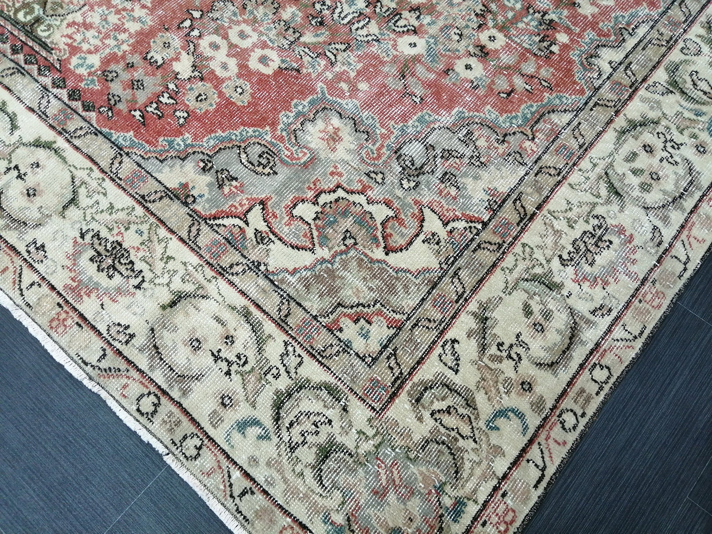 9 x 7.2 Rugs, Hand Made Rug, Oushak Rug, Rustic Rug, 9x7  Rug, Rug Runner, Turkish Rug, Farmhouse Rug, Vintage Rug, Wool rug