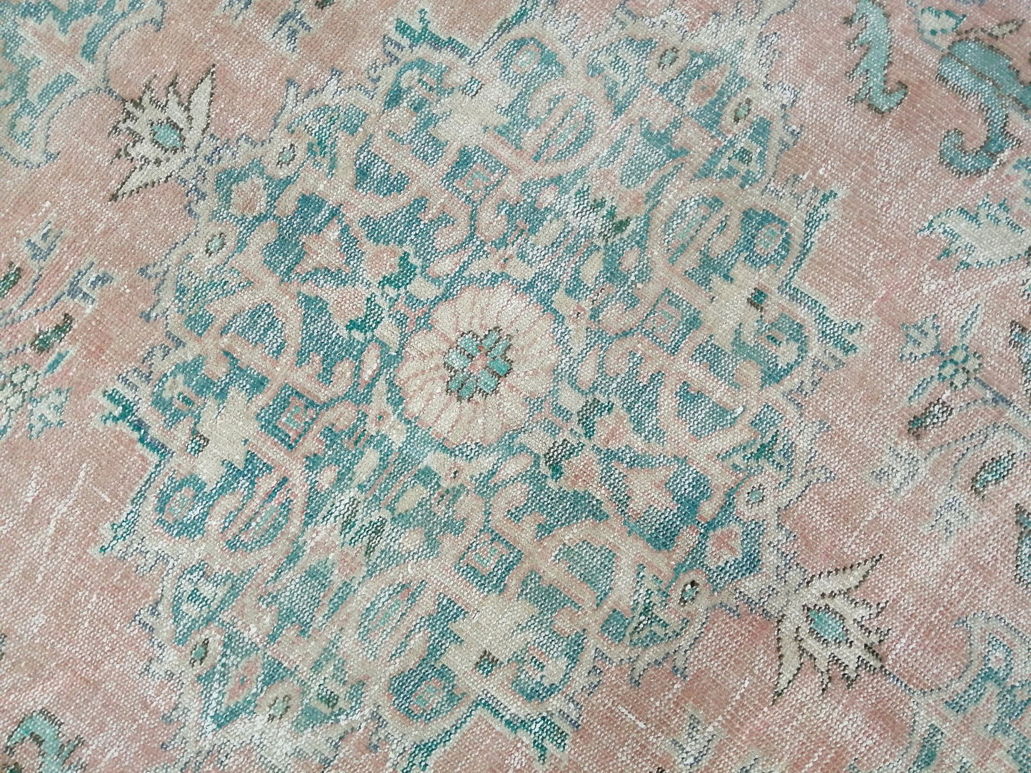 7.4 x 10.7 Large OUSHAK RUG TURKISH Rug Vintage Oriental 7x11 Vintage Rug Wool Oushak Rug Hand Made Rugs Vintage Turkish Rug 8x11 rug