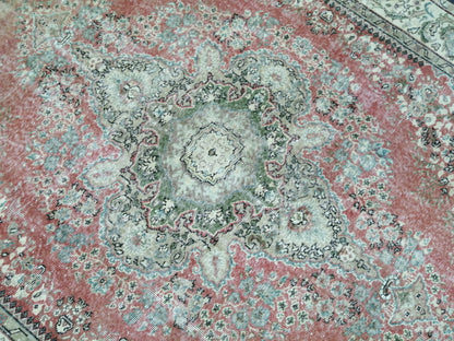 9 x 7.2 Rugs, Hand Made Rug, Oushak Rug, Rustic Rug, 9x7  Rug, Rug Runner, Turkish Rug, Farmhouse Rug, Vintage Rug, Wool rug