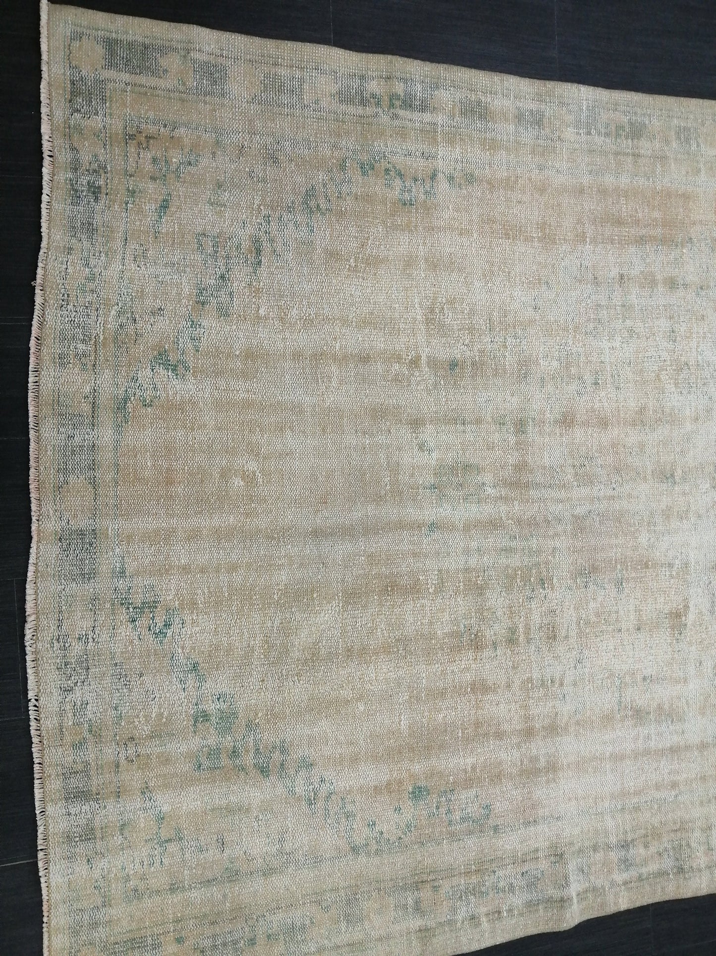 Distressed Rug Handmade Rug 6 x 10.3 Oushak Rug Rustic Rug, Muted Antique Rug Faded Rug 6x10 Turkish Rug Farmhouse Rug Vintage Rug Wool rug