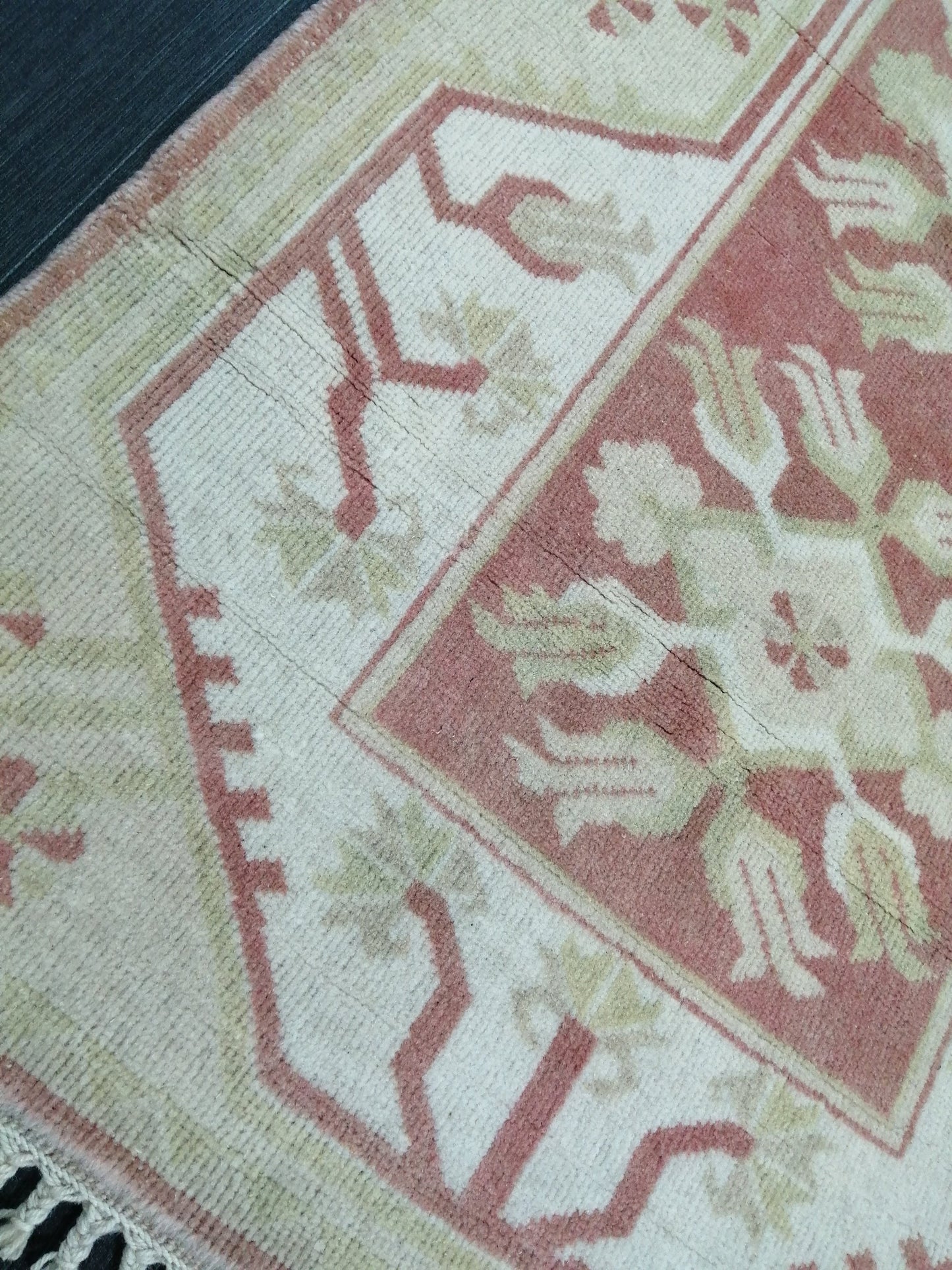 Muted Oushak Runner 2.5 x 9.5 Kitchen Runner Rug Wool Runner Rug Wool Oushak Rug Turkish Runner Rug Vintage Runner Rug Hallway Runner Rug