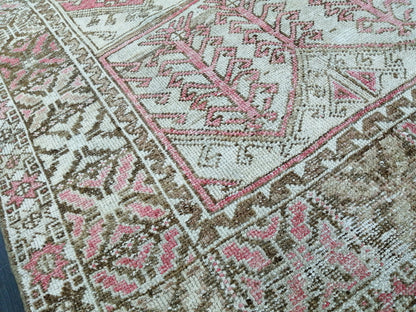 Antique OUSHAK RUG 10x5 TURKISH Oushak Rug Vintage Oushak Runner Rug 5x10 Vintage Runner Rug Wool Oushak Rug Hand Made Rugs Vintage Rug
