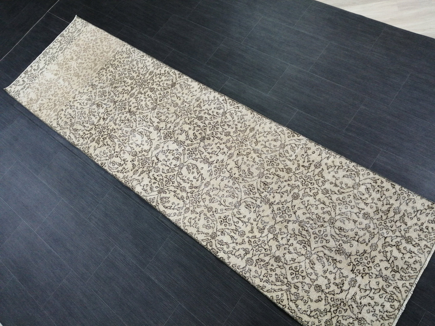 9.4 X 2.6 Oushak Runner Rug Turkish Runner Vintage Runner Rug Hallway Runner Rug Persian Kitchen Runner Rug Oriental Wool Runner Rug