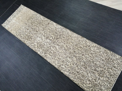 9.4 X 2.6 Oushak Runner Rug Turkish Runner Vintage Runner Rug Hallway Runner Rug Persian Kitchen Runner Rug Oriental Wool Runner Rug