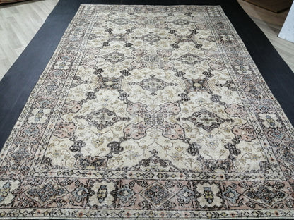 7 x 10.4 Vintage Rug TURKISH HAND MADE Rug Vintage Turkish Rug Oushak Rug  Traditional Rug, Turkish Rug, Vintage Oushak Rug, Wool Rug 7x10