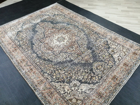 6.7 x 9.5 Vintage Rug HAND MADE Rug Vintage Turkish Rugs  Oushak Rug  Decor Rug, Turkish Oushak Rug, Vintage Oushak Rug, Wool Rug