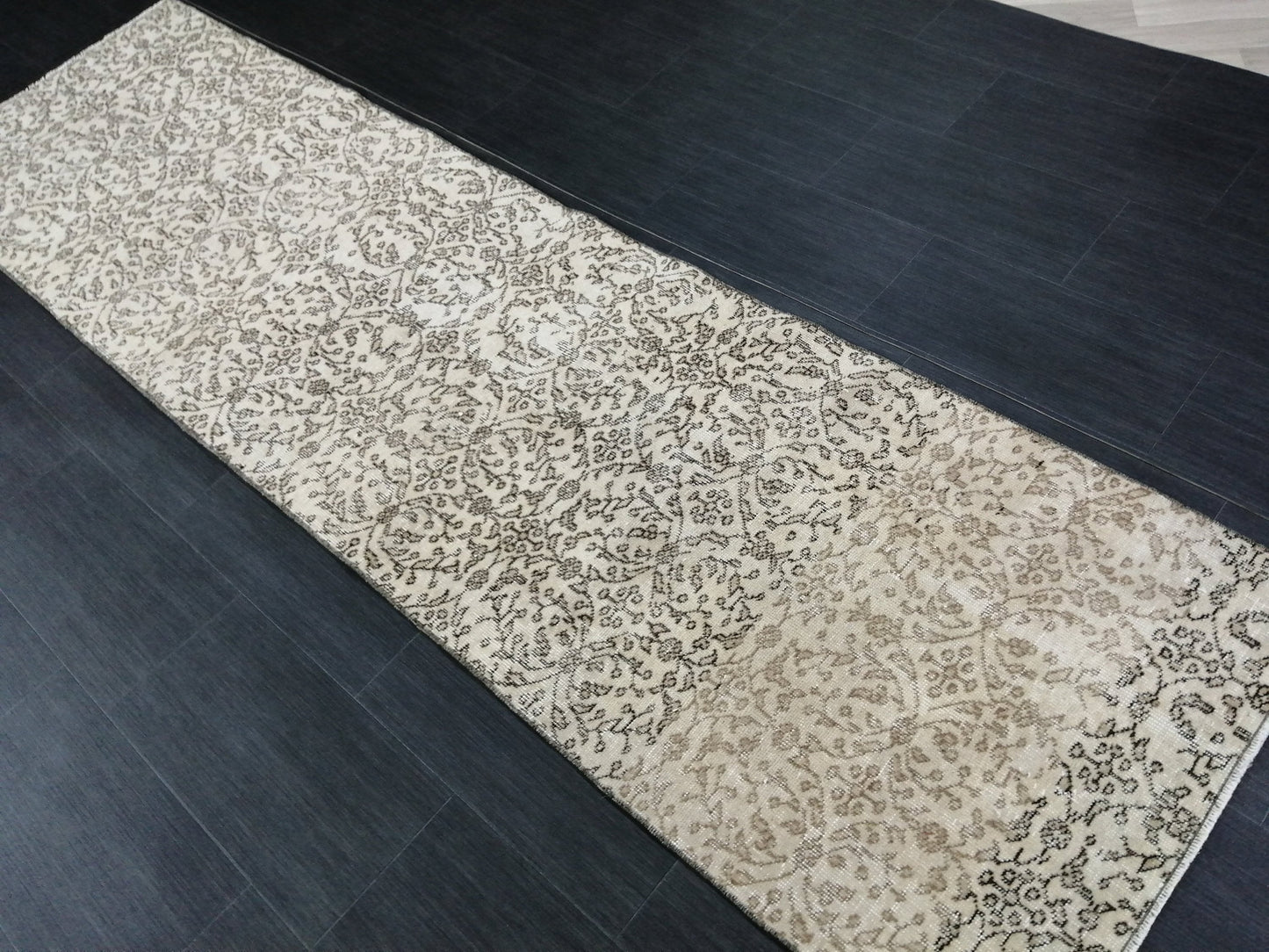 9.4 X 2.6 Oushak Runner Rug Turkish Runner Vintage Runner Rug Hallway Runner Rug Persian Kitchen Runner Rug Oriental Wool Runner Rug