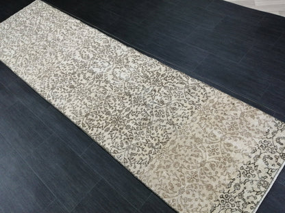 9.4 X 2.6 Oushak Runner Rug Turkish Runner Vintage Runner Rug Hallway Runner Rug Persian Kitchen Runner Rug Oriental Wool Runner Rug