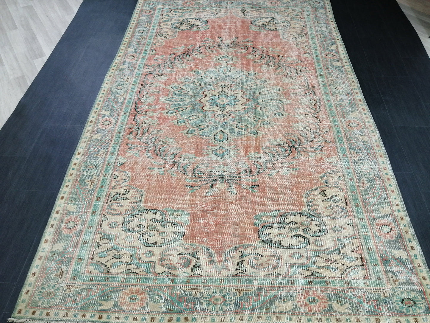 5.7 x 9.4 Rugs, Hand Made Rug, Oushak Rug, Rustic Rug, Bohemian Rug, Rug Runner, Turkish Rug, Farmhouse Rug, Vintage Rug, Wool rug