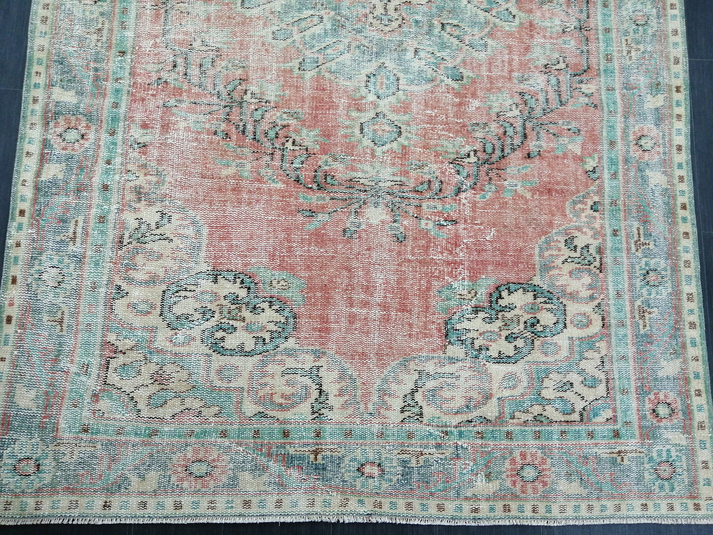 5.7 x 9.4 Rugs, Hand Made Rug, Oushak Rug, Rustic Rug, Bohemian Rug, Rug Runner, Turkish Rug, Farmhouse Rug, Vintage Rug, Wool rug