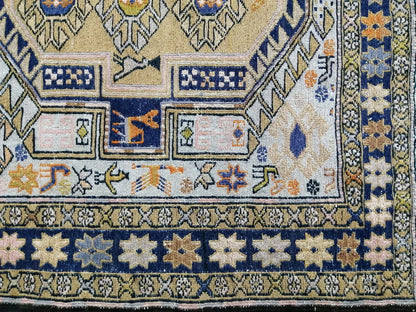 Soumak Rug 5.9 x 4.4 Silk Rug Vintage Rug Oriental Flatwoven Rug  Turkish  Rug, Bohemian Rug Oushak Rug
