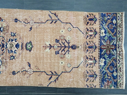 Oushak Runner Rug 2.5 x 10 Turkish Runner Rug Vintage Runner Rug Hallway Runner Rug Kitchen Runner Rug Wool Runner Rug Wool Oushak Rug