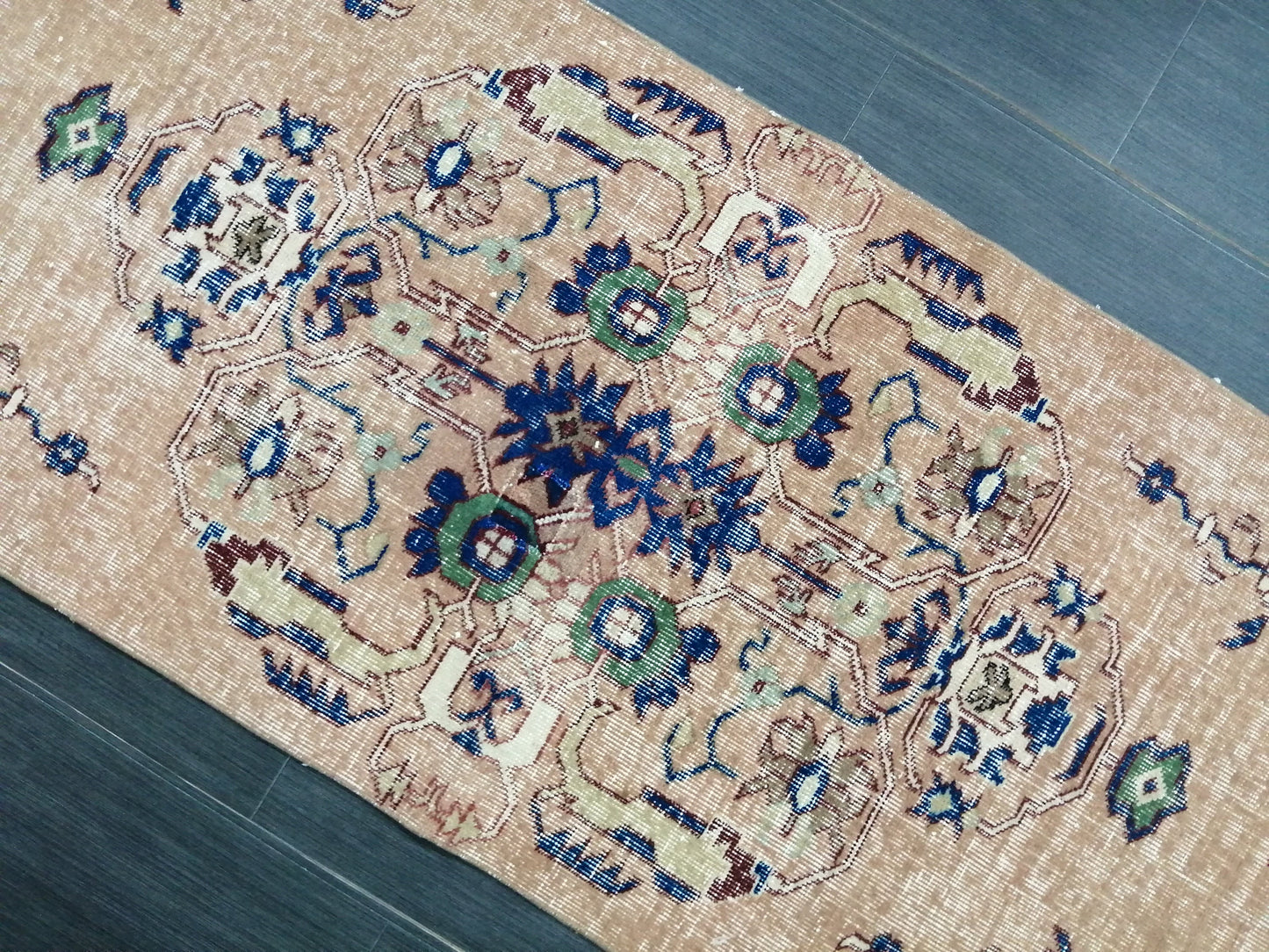 Oushak Runner Rug 2.5 x 10 Turkish Runner Rug Vintage Runner Rug Hallway Runner Rug Kitchen Runner Rug Wool Runner Rug Wool Oushak Rug