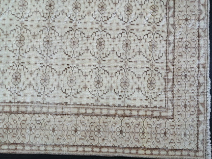 Neutral Rugs, 8.9 x 5 Neutral Hand Made Rug, Muted Oushak Rug, Rustic Rug, Turkish Rug, Farmhouse Rug, Vintage Rug, Wool rug