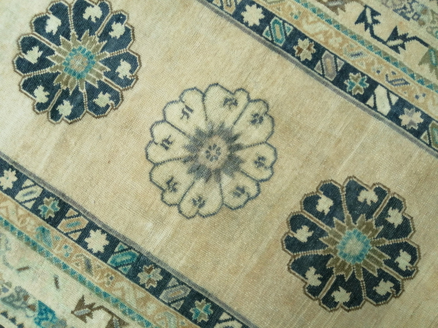 OUSHAK RUG 6.4 x 3.5 Vintage Rugs Wool Oushak Rug Hand Made Rugs Vintage Turkish Rug