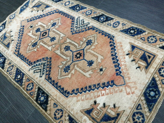 3.5 X 2 Rug, Hand Made Rug, Oushak Rug, Rustic Rug, Bohemian Rug, Turkish Rug, Farmhouse Rug, Vintage Rug, Wool rug