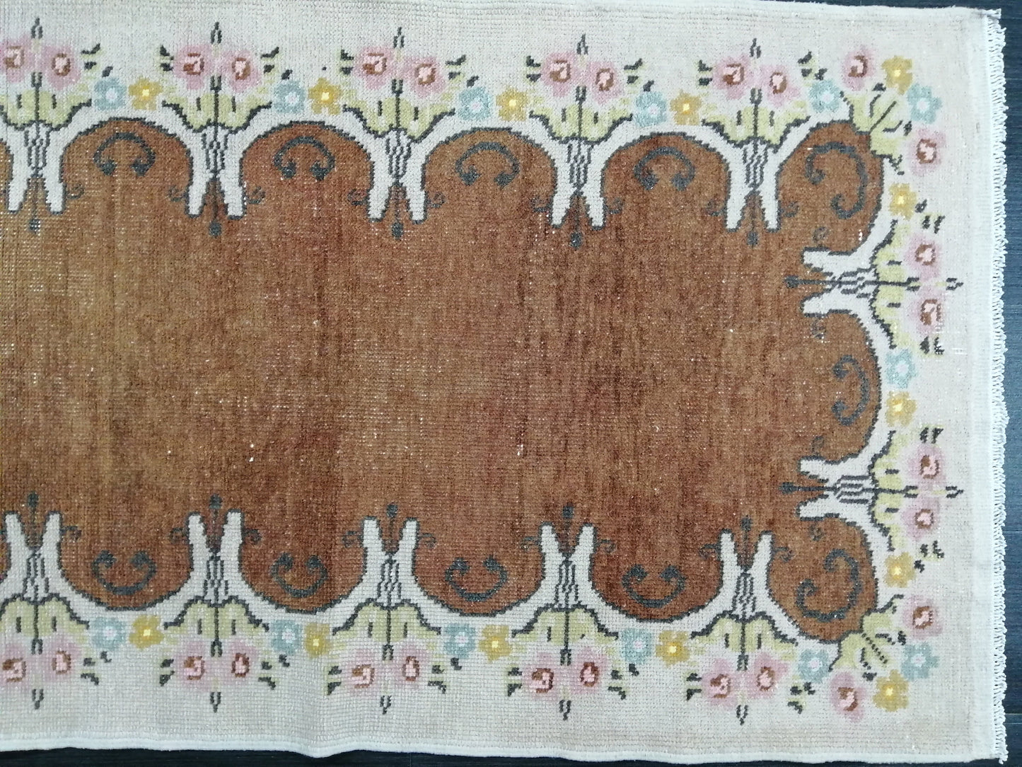 Oushak Runner Rug 2.6 x 10.5 Turkish Runner Rug Vintage Runner Rug Hallway Runner Rug Kitchen Runner Rug Antique Runner Oriental Runner Rug