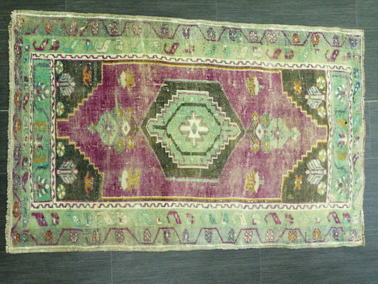 3.9 x 2.5 Rug, Hand Made Rug, Oushak Rug, Rustic Rug, Bohemian Rug, Rug Runner, Turkish Rug, Farmhouse Rug, Vintage Rug, Wool rug