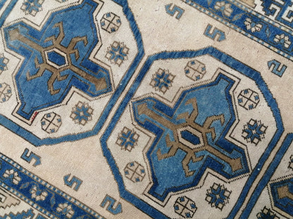 OUSHAK RUG 4.6 x 8.7 Vintage  Rug Vintage Runner Rug Wool Oushak Rug Hand Made Rugs Vintage Turkish Rug