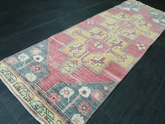 7.2 x 2.4 Runner Rug Turkish Runner Rug Vintage Runner Rug Hallway Runner Rug Kitchen Runner Rug Wool Runner Rug 2.4 x 7.2Wool Oushak Runner
