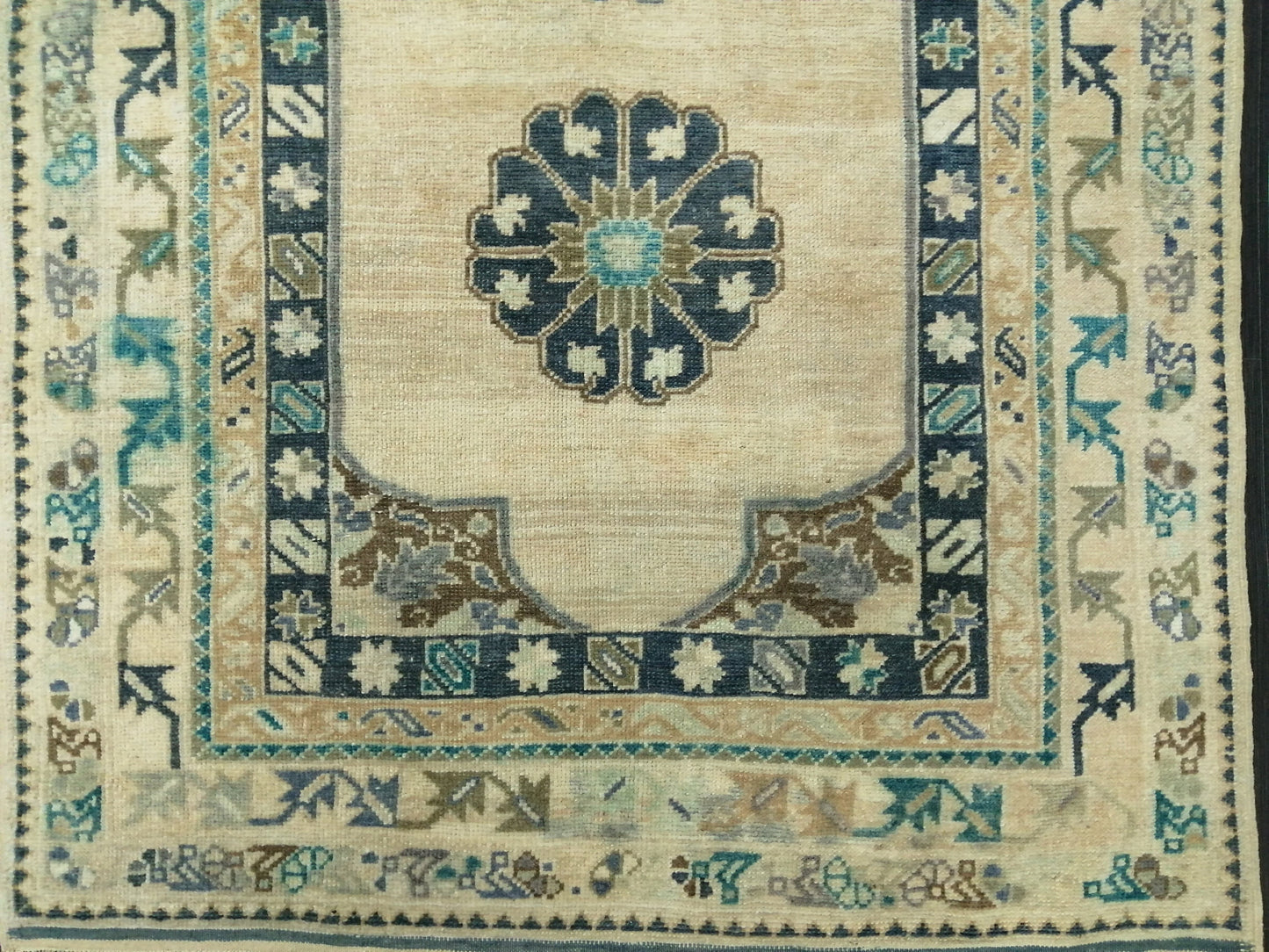 OUSHAK RUG 6.4 x 3.5 Vintage Rugs Wool Oushak Rug Hand Made Rugs Vintage Turkish Rug