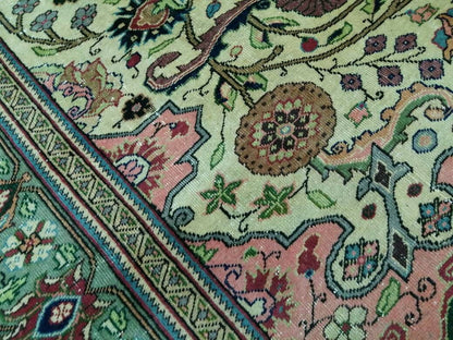 Quality Vintage Rug 6.5 x 9.6 HAND MADE Rug Muted Vintage Turkish Rug Oushak Rug Turkish Oushak Rug, Oushak Rug, Wool Rug Fine Hand Knotted