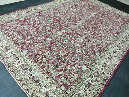 Large TURKISH Oushak Rug 6.7 x 9.7 Vintage Oushak Runner Rug Vintage Runner Rug Wool Oriental Rug Hand Made Rugs Turkish Rug