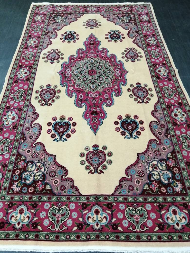 Quality Vintage Rug 5x9 Vintage Rug Turkish Rug Oushak Rug Turkish Oushak Rug, Oushak Rug, Wool Rug Fine Hand Knotted Rug