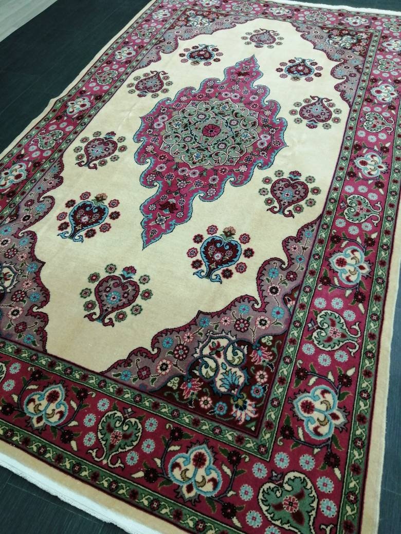 Quality Vintage Rug 5x9 Vintage Rug Turkish Rug Oushak Rug Turkish Oushak Rug, Oushak Rug, Wool Rug Fine Hand Knotted Rug