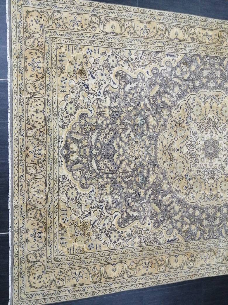 9.9 x 6.5 Large  OUSHAK RUG TURKISH Oushak Rug Vintage Oushak quality Rug Vintage Runner Rug Wool Oushak Rug Hand Made Rugs Vintage  Rug