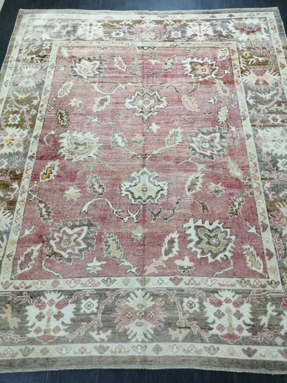 Vintage Rugs, Vintage 10 x 8.3 Oushak Rug, Vintage Rug, TURKISH RUG, Oriental Rug, Farmhouse Rug, Rustic Rug, Wool Rug, 8x10 Rug