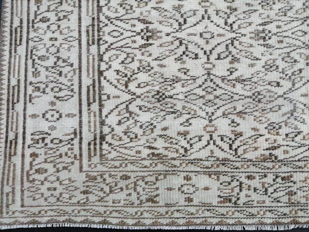 Persian RUG Neutral Vintage Muted Oushak Rug 5.7 x 10 Large Vintage Rug Wool Oushak Rug Hand Made Rugs Vintage Turkish Rug 5.7x10 Oriental