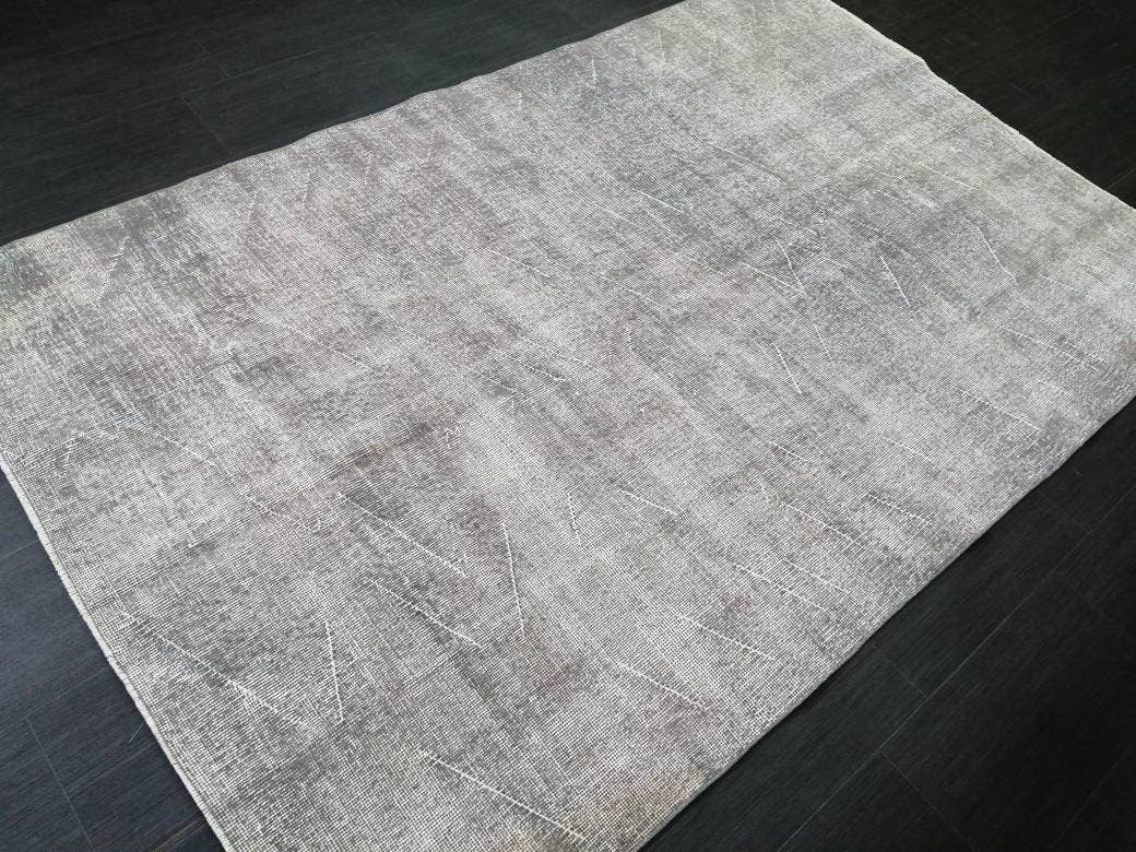 4.9 x 7.6 Variegated Rug, Hand Made Rug, Oushak Rug, Distressed Rug, Simple And Elegant Oriental Rug , Turkish Rug,Vintage Farmhouse Rug