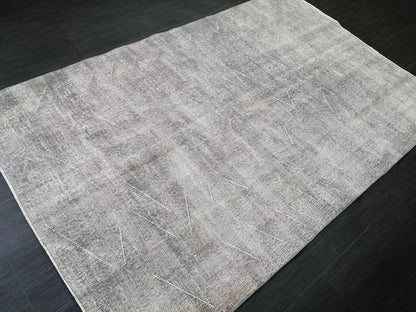 4.9 x 7.6 Variegated Rug, Hand Made Rug, Oushak Rug, Distressed Rug, Simple And Elegant Oriental Rug , Turkish Rug,Vintage Farmhouse Rug