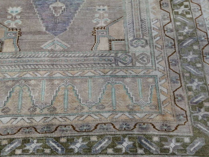 Vintage Hand Made Rug, 5x9 Oushak Rug, Rustic Rug, Muted Rug, Vintage Turkish Rug, Oriental Rug, Vintage Rug,Soft Wool Purple Rug