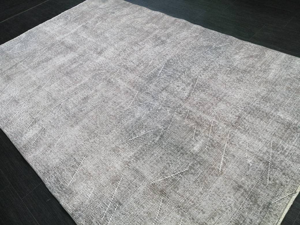 4.9 x 7.6 Variegated Rug, Hand Made Rug, Oushak Rug, Distressed Rug, Simple And Elegant Oriental Rug , Turkish Rug,Vintage Farmhouse Rug