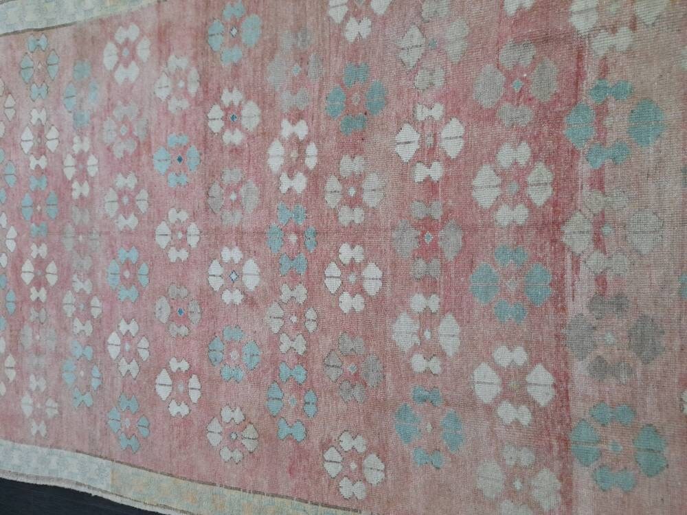 Floral Runner Rug 5 x 11.6 Turkish Runner Rug Vintage Runner Rug Hallway Runner Rug Kitchen Runner Rug Wool Runner Rug Wool Oushak Rug