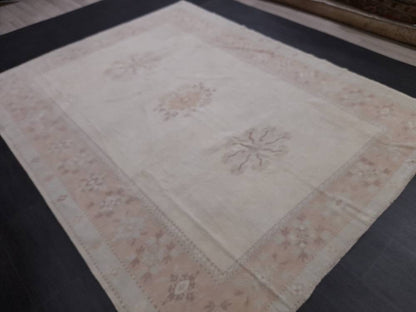 MUTED Vintage Rug, 6.8 x 8.8 Rug, Turkish Rugs, Hand Made Rug, Muted Persian Rug  Turkish Rug Muted Wool Rug Vintage Rug Muted Oriental Rug