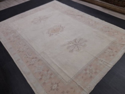 MUTED Vintage Rug, 6.8 x 8.8 Rug, Turkish Rugs, Hand Made Rug, Muted Persian Rug  Turkish Rug Muted Wool Rug Vintage Rug Muted Oriental Rug