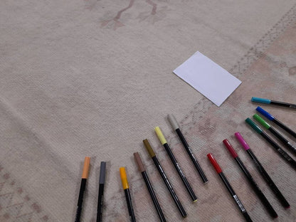 MUTED Vintage Rug, 6.8 x 8.8 Rug, Turkish Rugs, Hand Made Rug, Muted Persian Rug  Turkish Rug Muted Wool Rug Vintage Rug Muted Oriental Rug